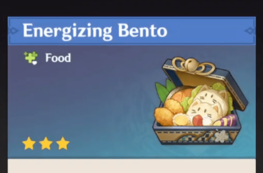 Genshin Impact 3.7 - How to Cook Energizing Bento